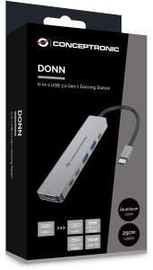 CONCEPTRONIC 6-1 Dock USB-C->HDMI,2xUSB-A,3xUSB-C,+ 25cm gr 8