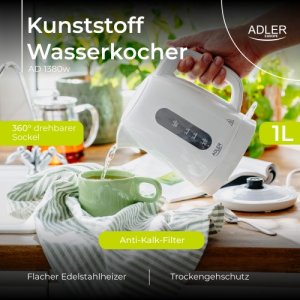 Czajnik elektryczny 1,0 L | STRIX | Obrotowa podstawa | 17