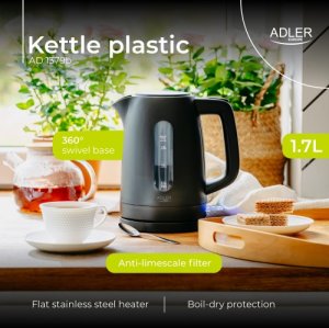Czajnik elektryczny 1,7 L | STRIX | Płaska grzałka | Automatyczne wyłączanie | czarny 14