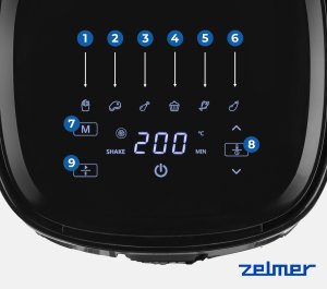 FRYTOWNICA BEZTŁUSZCZOWA ZAF 6000 6L 1500W AIR FRYER 16