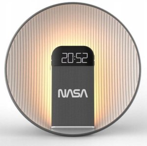 Głośnik Bluetooth Zegar Ładowarka Qi Lampa Led Biały Szum Alarm Nasa Spc600 / Nasa Spc600 3