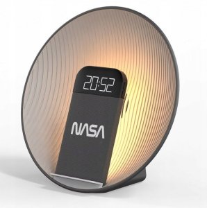 Głośnik Bluetooth Zegar Ładowarka Qi Lampa Led Biały Szum Alarm Nasa Spc600 / Nasa Spc600 4