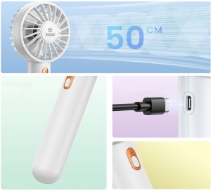 MOZOS F31 Wiatrak bezprzewodowy z akumulatorem biały 3