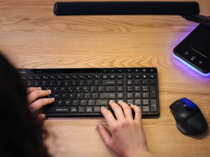 Mysz A4TECH FSTYLER FB45 CS AIR2  RF (2.4G+BT) Stone Grey (Silent) 8