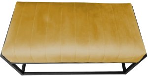 Ławka LILU MG VELVET musztardowa/curry ATOS 2