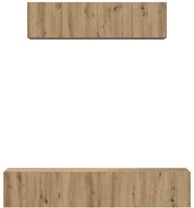 vidaXL Zestaw szafek RTV 4 pcs dąb artisan Średni 80 x 30 x 30 cm 7