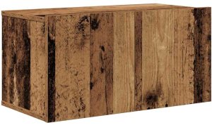 vidaXL Zestaw szafek RTV z półką 5 pcs Stare drewno Standardowe Średni 5