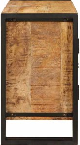 vidaXL Szafka pod umywalkę 71 x 33 x 58 cm Lite Drewno Mango, Stal 6