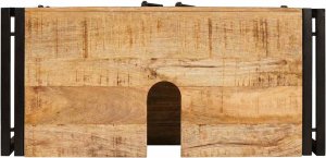 vidaXL Szafka pod umywalkę 71 x 33 x 58 cm Lite Drewno Mango, Stal 8