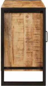 vidaXL Szafka pod umywalkę 71 x 33 x 58 cm Lite Drewno Mango, Stal 6