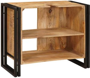 vidaXL Szafka pod umywalkę 71 x 33 x 58 cm Lite Drewno Mango, Stal 7