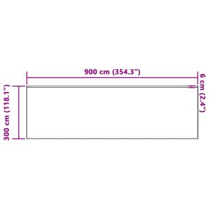 vidaXL Firanka Koronkowa z zasłonami Kwiatowy Biały 900 x 300 cm Poliester 5