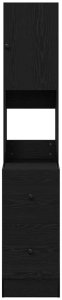 vidaXL Szafka kuchenna z szufladą z półką Czarny dąb Materiał drewnopochodny 6
