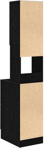 vidaXL Szafka kuchenna z szufladą z półką Czarny dąb Materiał drewnopochodny 8