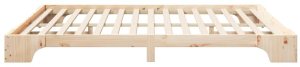 vidaXL Stelaż łóżkowy Brązowy 200 x 210 cm Lite drewno sosnowe 7