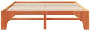vidaXL Stelaż łóżkowy Brązowy 180 x 200 cm Lite drewno sosnowe 6