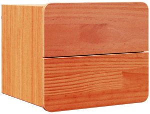 vidaXL Stolik nocny Woskowy brąz 39 x 34 x 33 cm Lite drewno sosnowe 2