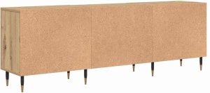 vidaXL Szafka pod telewizor z półką dąb artisan 150 x 30 x 50 cm 8