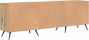 vidaXL Szafka pod telewizor z półką dąb artisan 150 x 30 x 50 cm 8