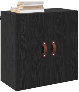 vidaXL Szafka ścienna Montowane na ścianie Czarny dąb 60 x 31 x 60 cm 3