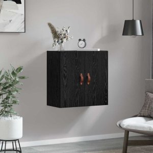 vidaXL Szafka ścienna Montowane na ścianie Czarny dąb 60 x 31 x 60 cm 4