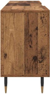 vidaXL Szafka pod telewizor z półką Stare drewno 150 x 30 x 50 cm 7