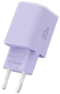 TECH-PROTECT NCM33 2-PORT NETWORK CHARGER PD 33W / QC3.0 BABY PURPLE 4
