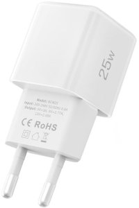 TECH-PROTECT NCM25 1-PORT NETWORK CHARGER PD 25W WHITE 4