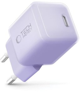 TECH-PROTECT NCM25 1-PORT NETWORK CHARGER PD 25W BABY PURPLE 2