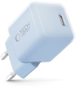 TECH-PROTECT NCM25 1-PORT NETWORK CHARGER PD 25W BABY BLUE 2