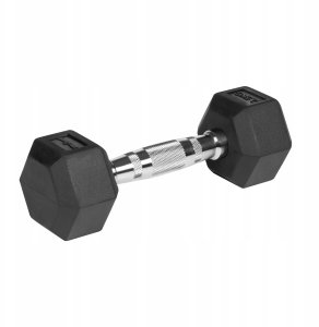 Hantle żeliwne gumowane HEX 2x2.5 kg REBEL ACTIVE 3