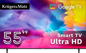 Telewizor Kruger&Matz Telewizor 55" UHD Google TV 5.0 DVB-T2/T/C H.265 HEVC 2