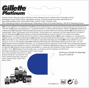 GILLETTE Platinum Żyletki do golenia 1 op. - 5 szt. 4