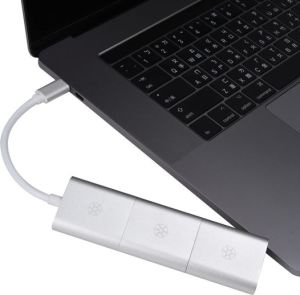 Adapter USB SilverStone Brak USB-C - HDMI USB-C - VGA USB-C - DisplayPort Mini Srebrny  (SST-EP11S) 2