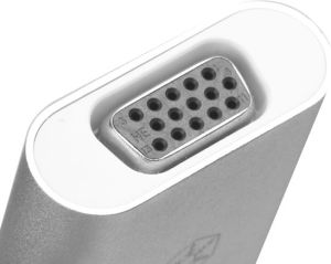 Adapter USB SilverStone Brak USB-C - HDMI USB-C - VGA USB-C - DisplayPort Mini Srebrny  (SST-EP11S) 19