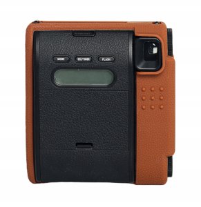 Pokrowiec LoveInstant Futerał Etui Pokrowiec Case Silikon Do Fuji Fujifilm Instax Mini 99 Brązowy 3