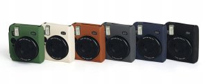 Pokrowiec LoveInstant Futerał Etui Pokrowiec Case Silikon Do Fuji Fujifilm Instax Mini 99 Brązowy 6