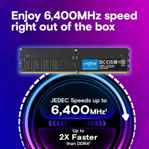 Pamięć DDR5 64GB/6400 (2*32GB) CL52 CUDIMM Crucial 2