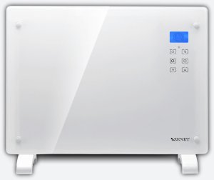 Grzejnik konwektorowy szklany Zenet ZET-526, Biały, 1500W 1