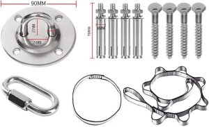 HUŚTAWKA SENSORYCZNA TERAPEUTYCZNA DLA DZIECI HAMAK 280x150cm 100kg Szara 7