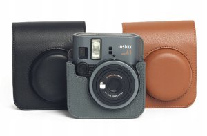 Pokrowiec LoveInstant Futerał Etui Pokrowiec Case Na Aparat Do Aparatu Fujifilm Instax Mini 41 / Brązowy 10