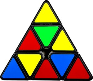 KOSTKA RUBIKA PIRAMIDA 3x3 MOYU MEILONG PYRAMINX CZARNA SZYBKA UKŁADANKA ŁAMIGŁÓWKA 4