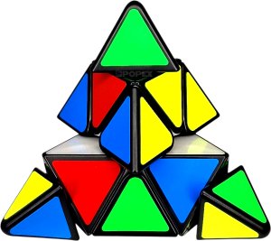 KOSTKA RUBIKA PIRAMIDA 3x3 MOYU MEILONG PYRAMINX CZARNA SZYBKA UKŁADANKA ŁAMIGŁÓWKA 5