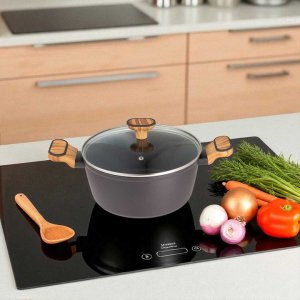 GARNEK MULTICLAD 24cm Z POKRYWĄ BERGNER BG-56037 CHARCOAL 4