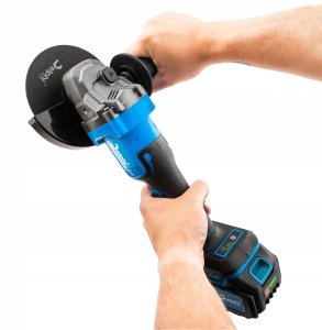 SZLIFIERKA KĄTOWA AKUMULATOROWA BEZSZCZOTKOWA GUMÓWKA KĄTÓWKA AKU 4 Ah DIAX 8