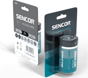 Bateria jednorazowa alkaliczna, ogniwo format D, D, 1.5V, Sencor, blistr, 1-pack 2
