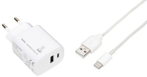 TROIKA CHA20/WH ładowarka do urządzeń przenośnych Smartfon, Tablet Biały Prąd przemienny Szybkie ładowanie Wewnętrzna 4