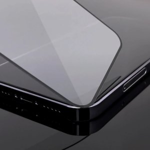 WYTRZYMAŁE SZKŁO HARTOWANE WOZINSKY FULL GLUE NA CAŁY EKRAN Z RAMKĄ DO XIAOMI MI BAND 8 - CZARNE 3