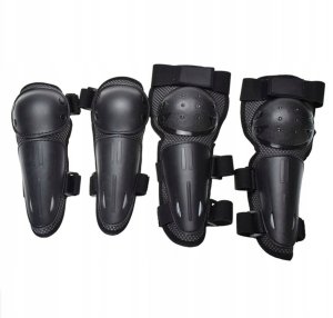 Zbroja Ochronna Dla Dzieci 5-13 Lat Czarna Na Rower Deskorolkę Hulajnogę 3