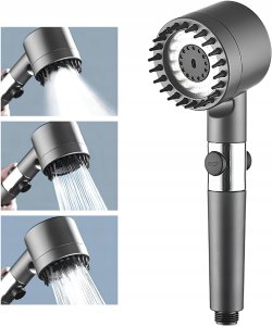 SŁUCHAWKA GŁOWICA PRYSZNICOWA OSZCZĘDNA Z FILTREM Z FUNKCJĄ MASAŻU 3 TRYBY 16